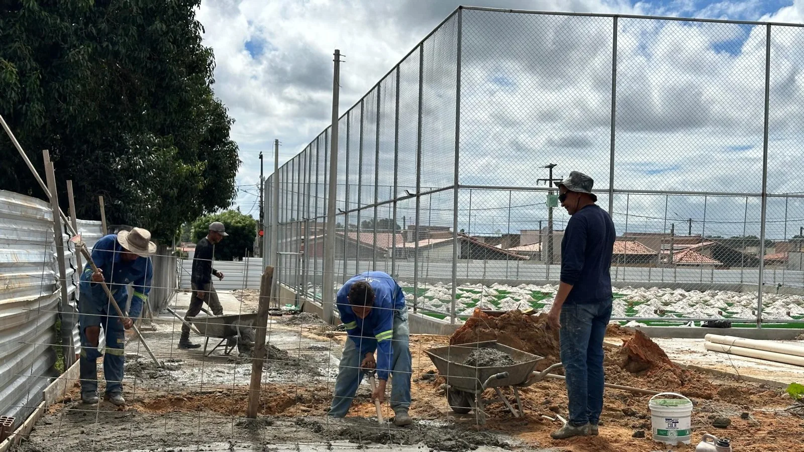 Obras do Complexo Esportivo da Vila São José avançam e reforçam investimento em esporte e lazer