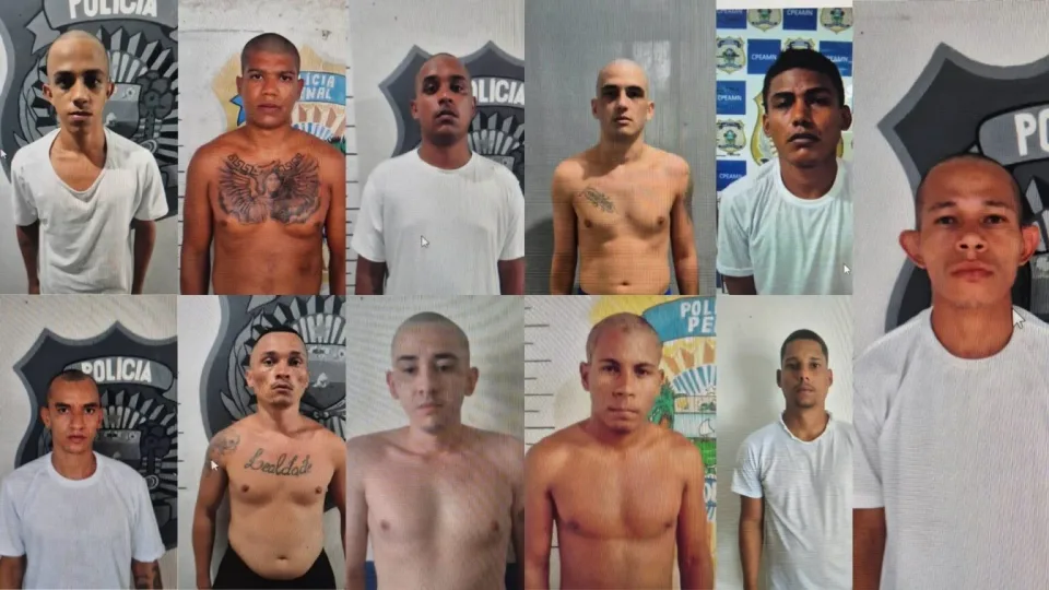 Onze presos estão foragidos após fuga da Penitenciária Rogério Coutinho Madruga, em Nísia Floresta