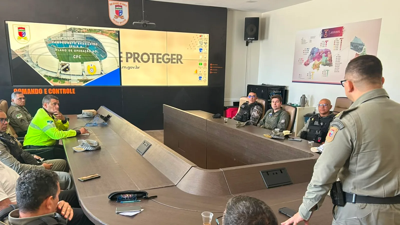 Esquema de segurança para jogo do ABC terá mais de 500 policiais militares
