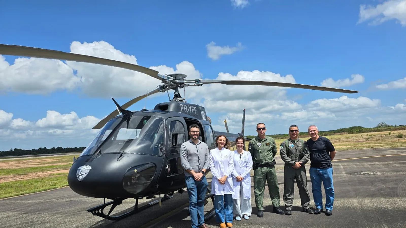 Equipes do RN e FAB atuam em missão para transporte de doação de órgãos em Mossoró