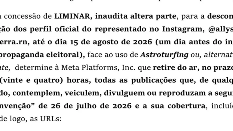 Partido da coligação de Álvaro aciona TRE para tirar perfil de Allyson Bezerra do ar