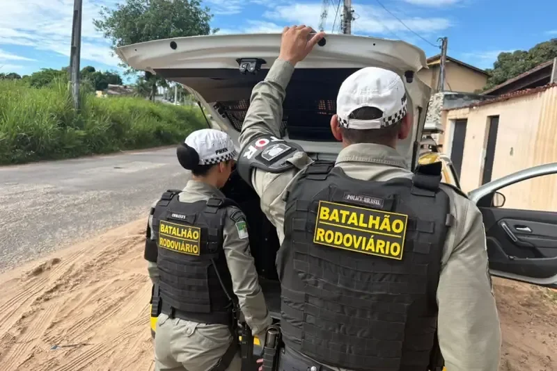 CPRE prende condenado a 12 anos por tráfico de drogas durante patrulhamento na RN-160, em Macaíba