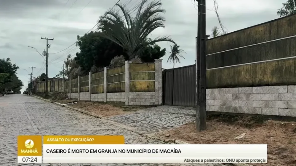 Caseiro é assassinado dentro de granja em Macaíba