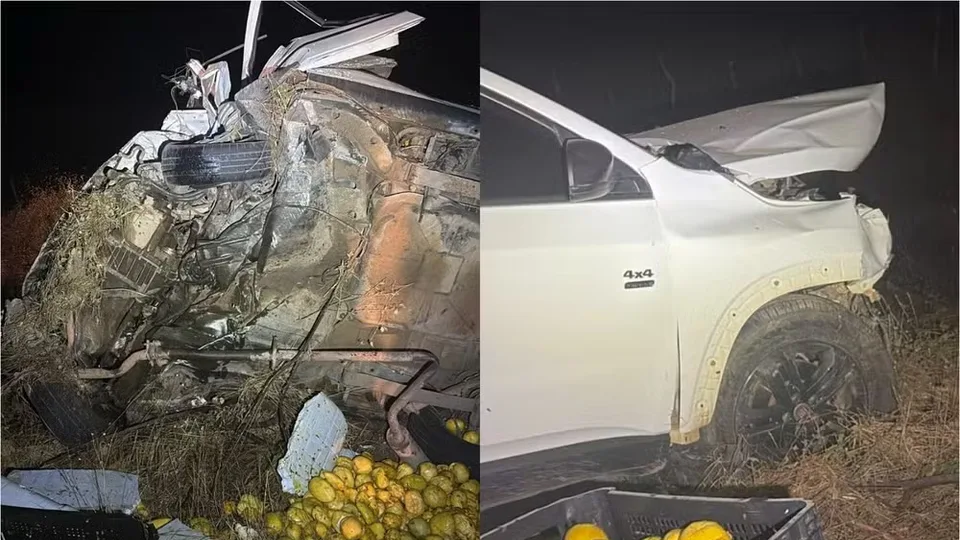 Homem morre e prefeito de Umarizal fica ferido após carros baterem de frente na Região Oeste do RN